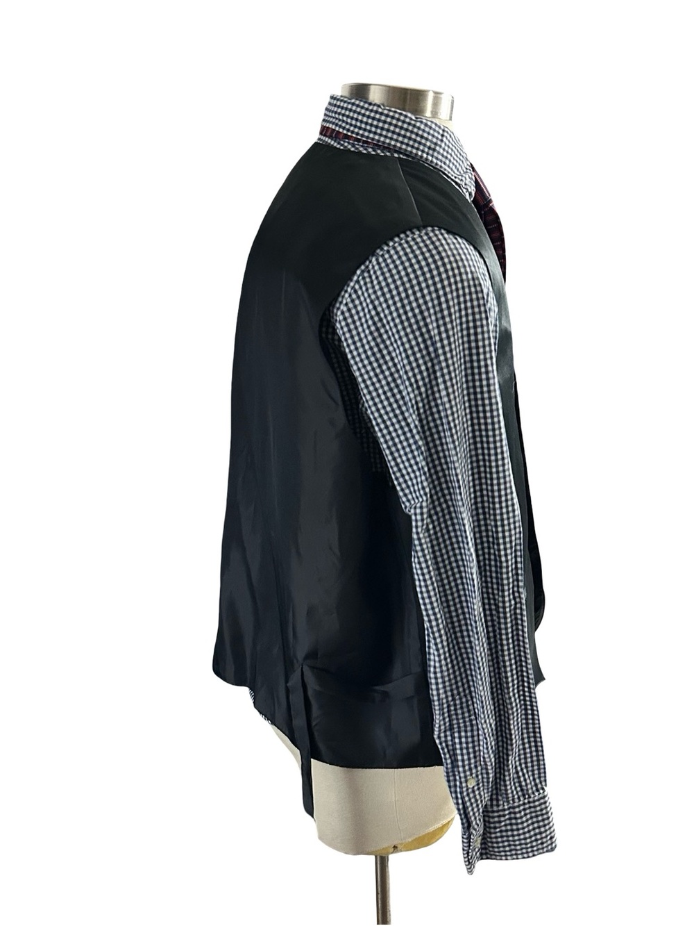 Vesuvio Napoli Mens Satin Tuxedo Vest Waistcoat Black Big & Tall Sz 3XL XXXL - Picture 7 of 14